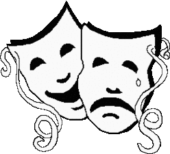 Theater Symbol Masks Clipart - Free to use Clip Art Resource