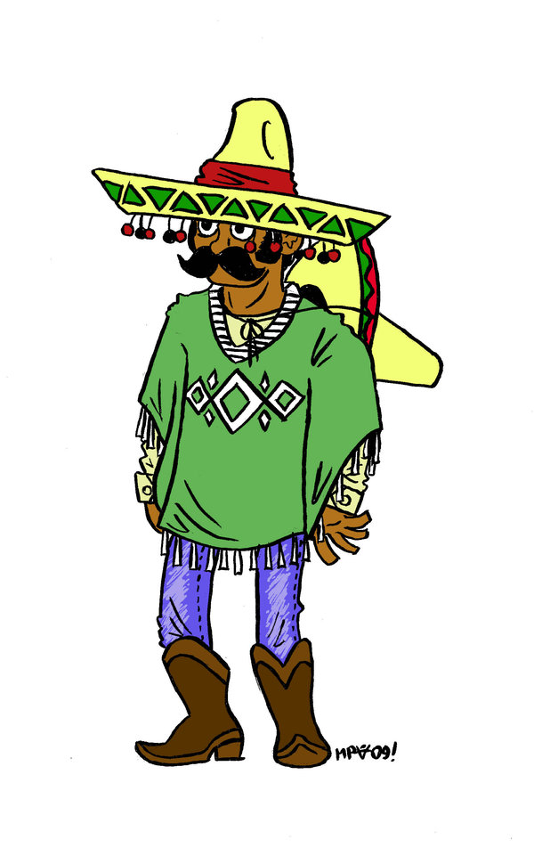 Mexican With Sombrero - ClipArt Best