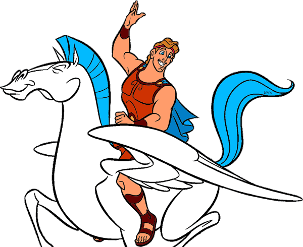 Hercules and Pegasus Clip Art Images | Disney Clip Art Galore