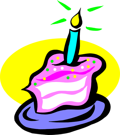 Birthday cake slice clipart