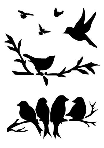 Bird Stencil | Stencils, Stencils ...