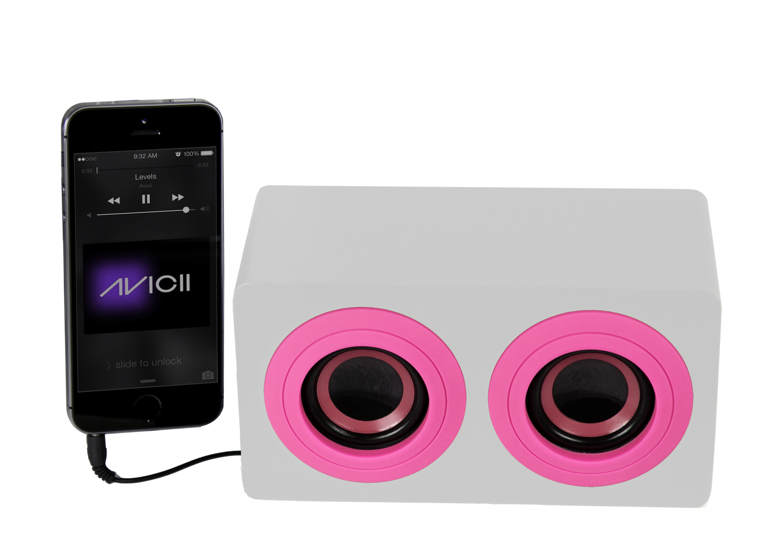 SoundLogic XT Portable Bass Blaster Mini Boombox Stereo Speaker