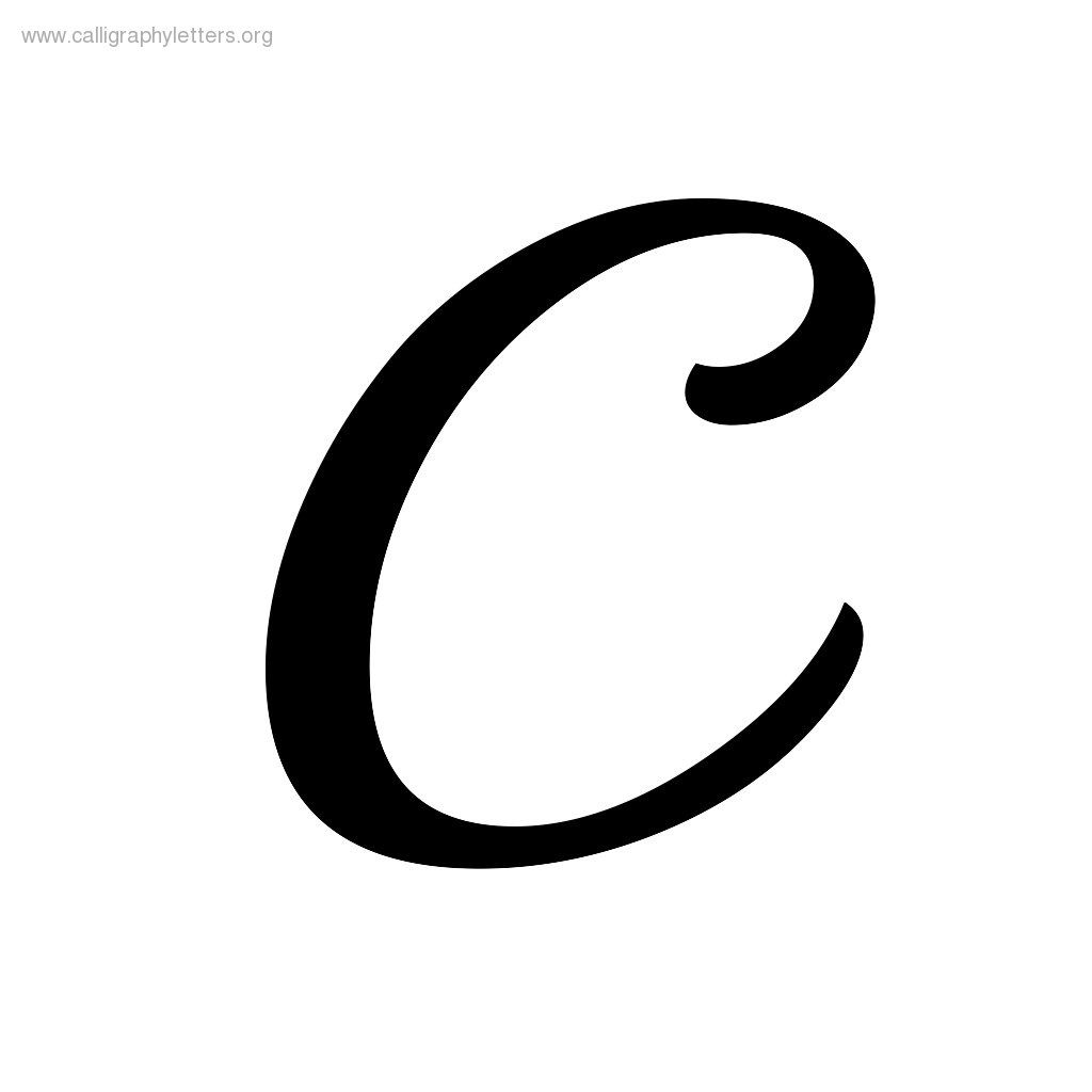 old english font of letter c