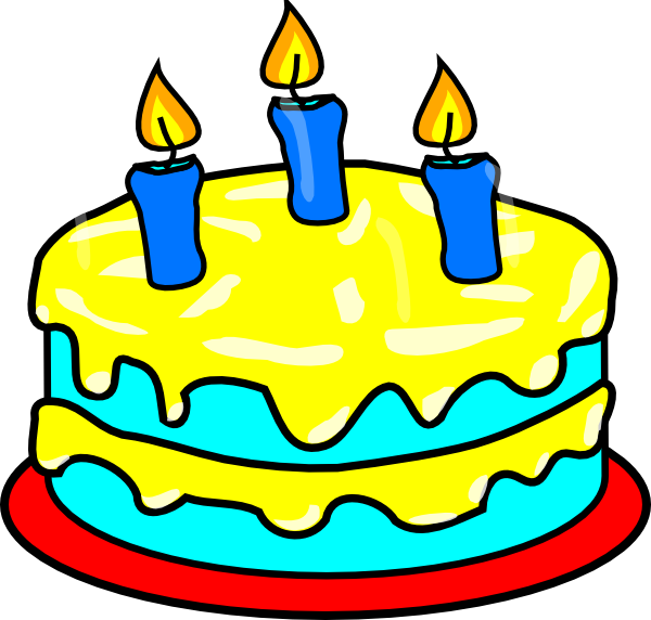 Clipart Of Birthday Cake With Candles