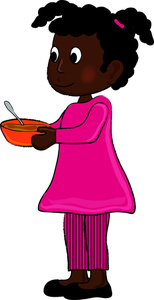 African american girl clipart