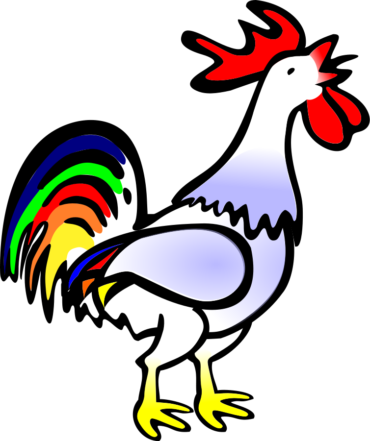 Funny Rooster Clipart