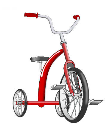 pictures of tricycles clipart heart