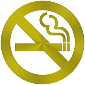 Amazon.com - No Smoking Sing Decal Sticker (Metallic Gold, 11 inch)