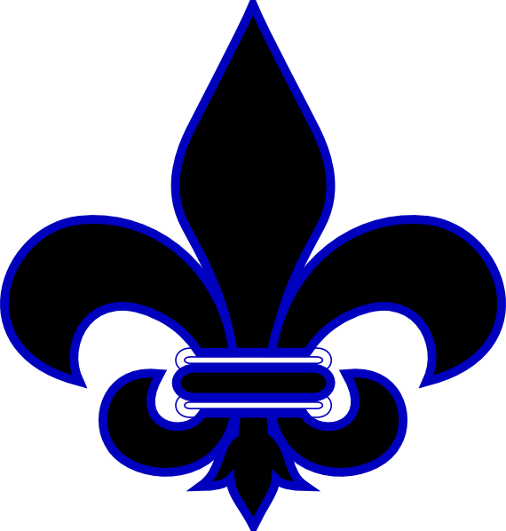 Royal Blue Fleur De Lis clip art - vector clip art online, royalty ...