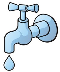 Tap dripping stock vector