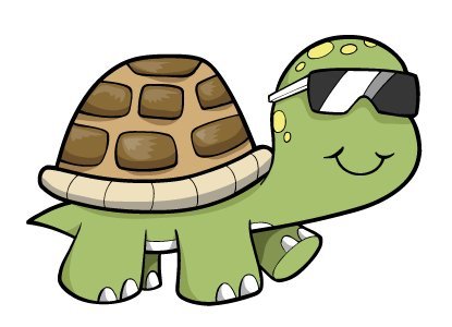 Amazon.com - Children's Wall Decals - Cartoon Baby Turtle with ...