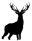 Deer Silhouette 3 Decal Sticker