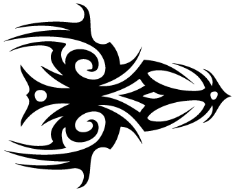 Black And White Tribal Tattoos