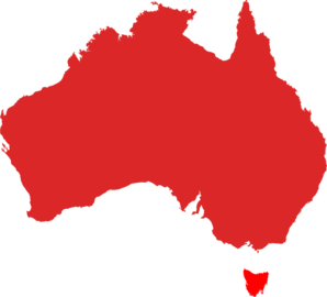 Australia Map Red Clip Art - vector clip art online ...