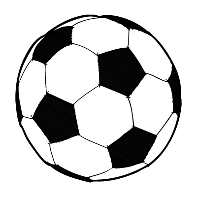 Clipart of a soccer ball