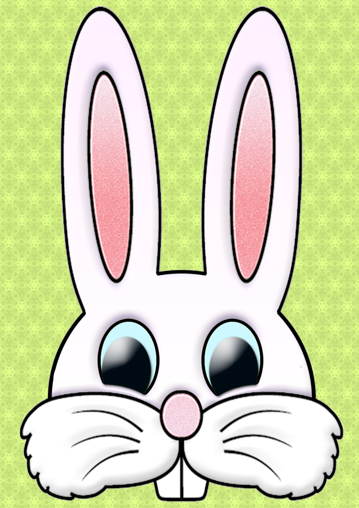 bunny face clipart