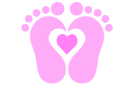 Pix For > Pink Baby Foot Print Clip Art