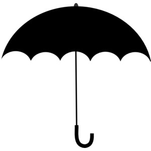 Umbrella Silhouette clip art - Polyvore