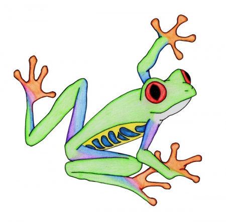 Tree Frog Drawing - Free Clipart Images