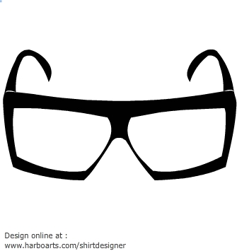 Square glasses clipart