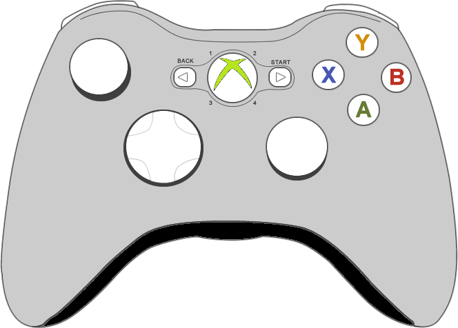 Xbox clipart silhouette