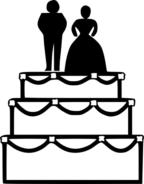 White Wedding Cake Clip Art