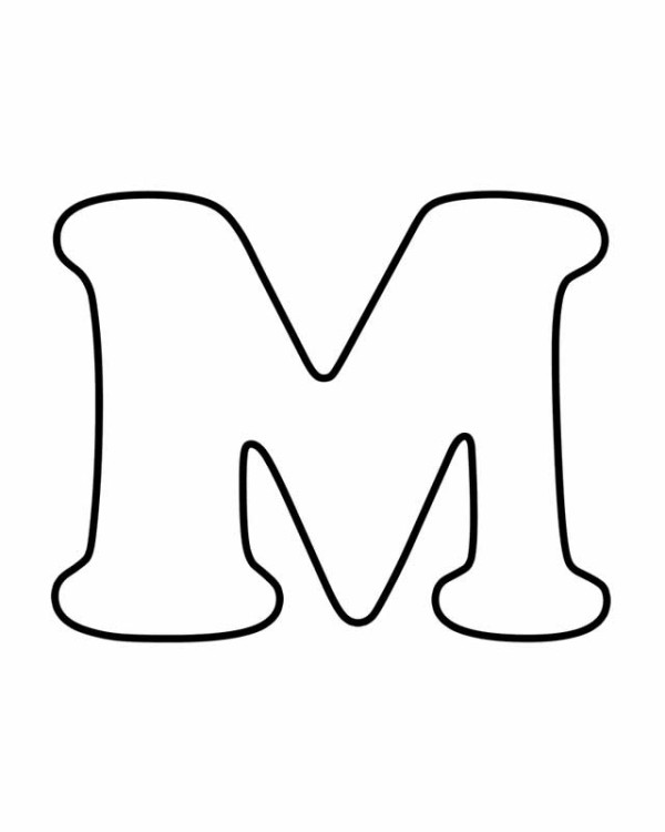 m bubble letter chain