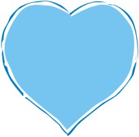 Royal blue heart clipart