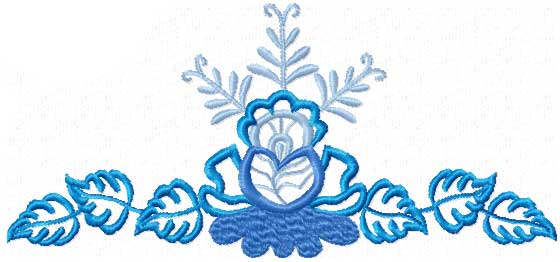 4-Hobby.com - Machine Embroidery Designs :: Flowers :: Blue ...