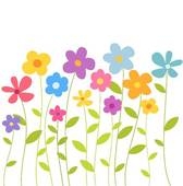 Row Of Flowers Clipart