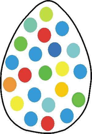 Free Easter Stencils to Print and Cut Out: Dotty Easter Egg
