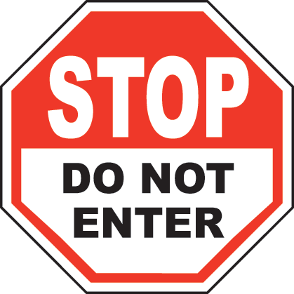 Do Not Enter Sign - ClipArt Best