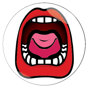 Misc Badges :: Big Mouth Button Badge