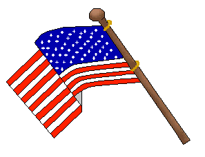 American Flags Clip Art 1 - USA Flags - American Flags