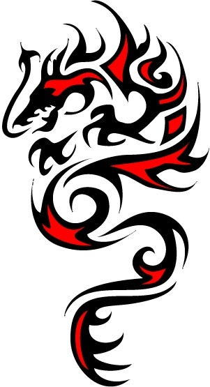 1000+ images about tattoos | Tribal dragon tattoos ...