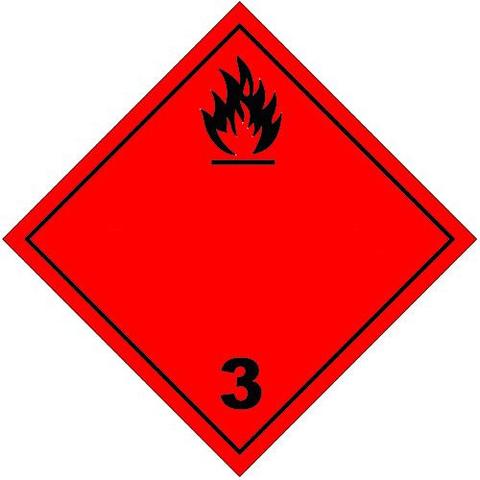 Class 3 Placards: Flammable Liquids