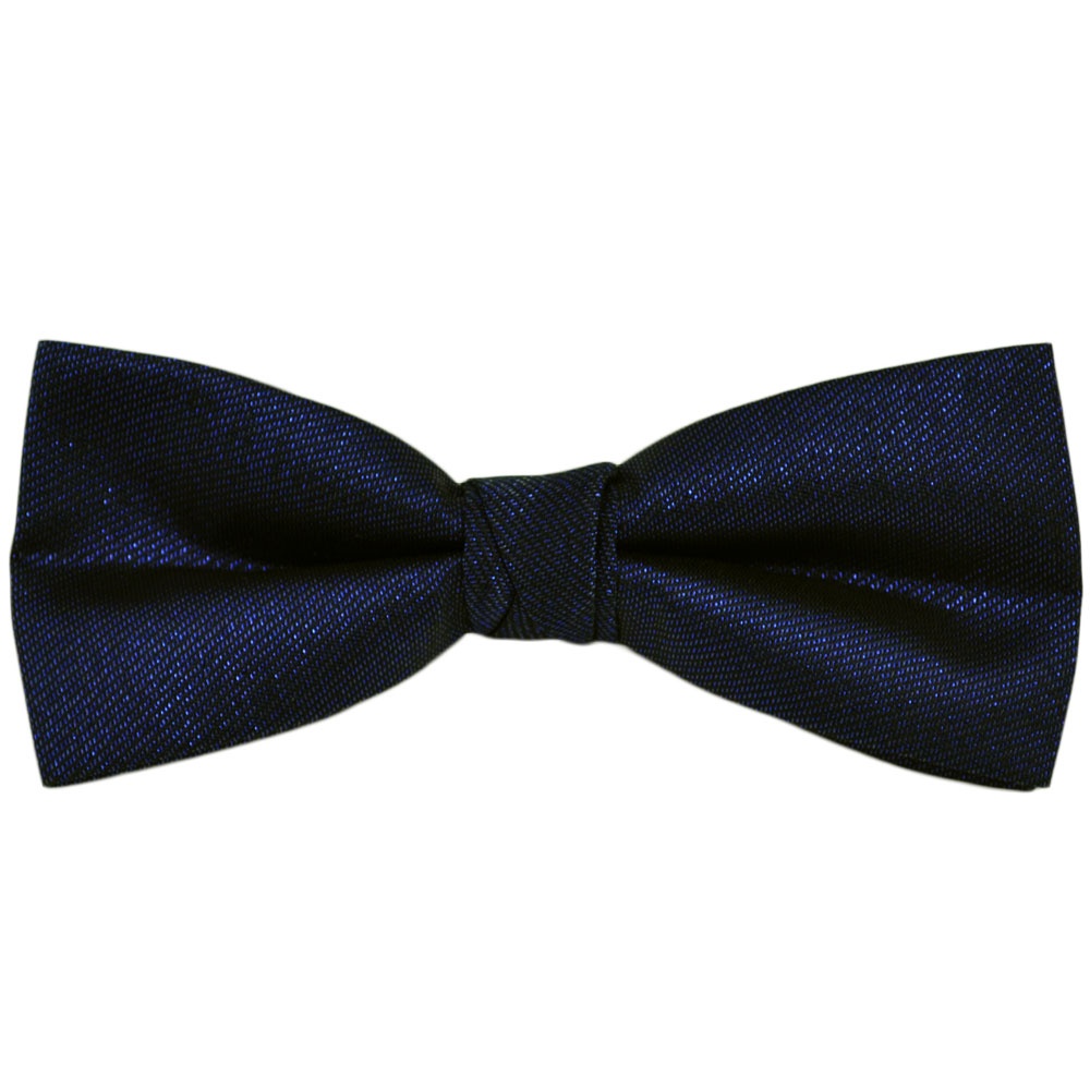 Blue Metallic Bow Tie - from Ties Planet UK