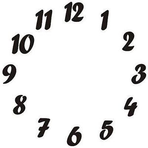 Clock Numbers Template ClipArt Best