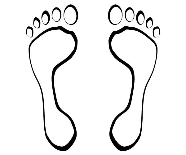 Footsteps Vector Clip Art | 123Freevectors