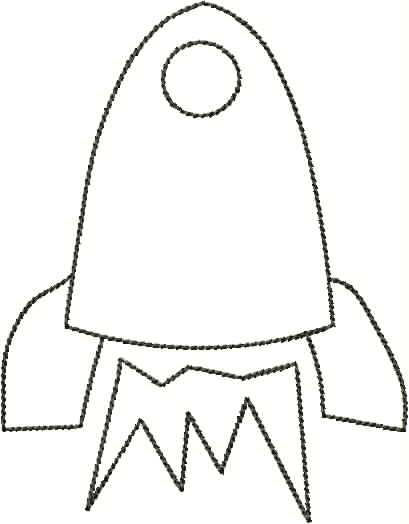 Rocket Ship Outline