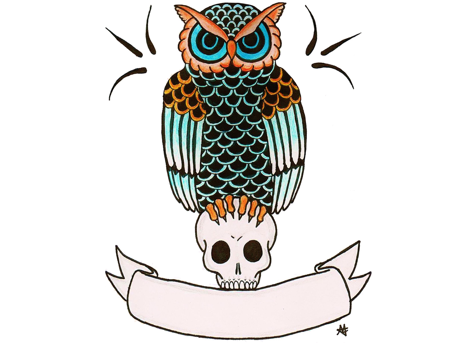 Evil Owl Tattoo | Free Download Clip Art | Free Clip Art | on ...