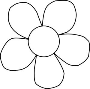 Flower outline clipart png