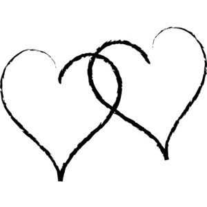 Heart clipart black and white - ClipartFox