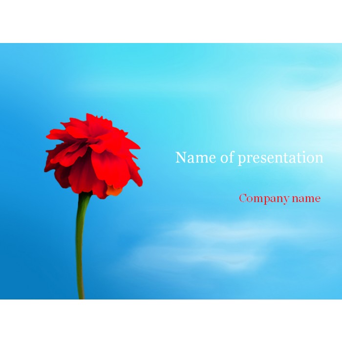 Flower PowerPoint Template for Presentation