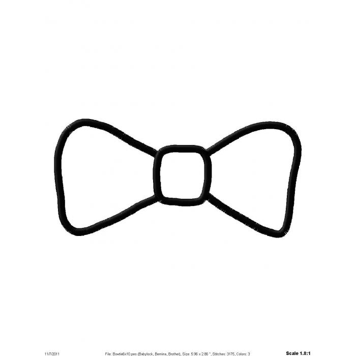 Bow tie clipart black and white