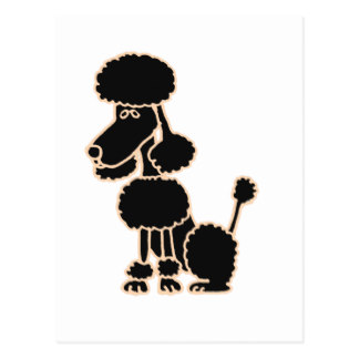 Cartoon Poodles Postcards | Zazzle