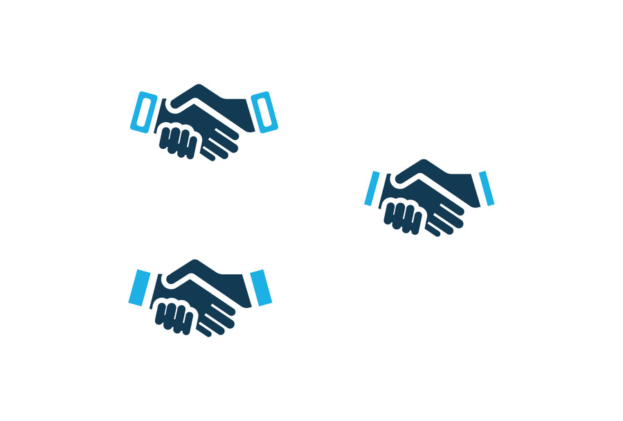 Entry #7 by Nulungi for Design an icon of two hands shaking ...