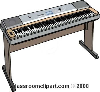 piano keyboard clipart