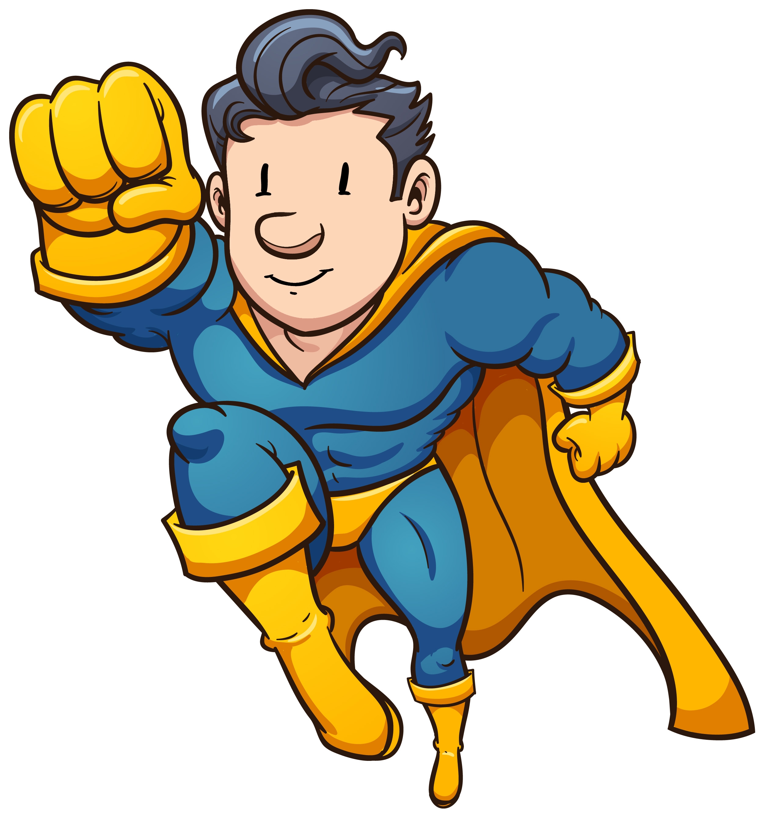 Free animated superhero clipart