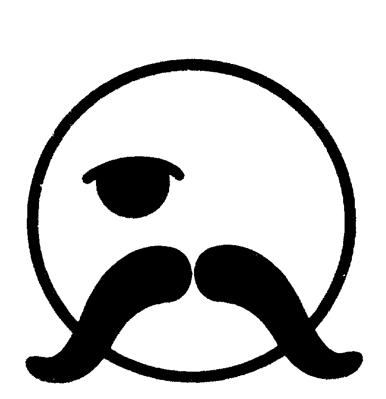 CIRCULAR FACE WITH ONE EYE (WINKING) MOUSTACHE by Newk's ...